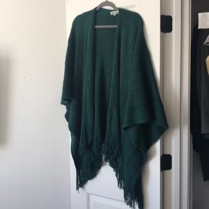Beautiful emerald green poncho